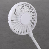 Maxbell Maxbell Mini Portable USB Fan Desk Fan Bendable Cable for Travel Commute Lightweight White 35x8x2.8cm