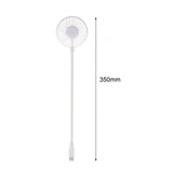 Maxbell Maxbell Mini Portable USB Fan Desk Fan Bendable Cable for Travel Commute Lightweight White 35x8x2.8cm