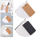 Maxbell Maxbell 4Pcs Index Cards with Ring 400 Sheets Removable Flash Cards with Binder Ring Black Cover