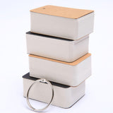 Maxbell Maxbell 4Pcs Index Cards with Ring 400 Sheets Removable Flash Cards with Binder Ring Black Cover