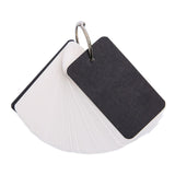 Maxbell Maxbell 4Pcs Index Cards with Ring 400 Sheets Removable Flash Cards with Binder Ring Black Cover