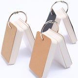 Maxbell Maxbell 4Pcs Index Cards with Ring 400 Sheets Removable Flash Cards with Binder Ring Brown Cover