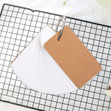 Maxbell Maxbell 4Pcs Index Cards with Ring 400 Sheets Removable Flash Cards with Binder Ring Brown Cover