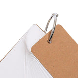 Maxbell Maxbell 4Pcs Index Cards with Ring 400 Sheets Removable Flash Cards with Binder Ring Brown Cover
