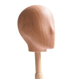 Maxbell Wooden Mannequin Head Stand for Hats Caps Salon Hairdressing Wig Head Holder