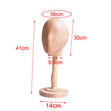 Maxbell Wooden Mannequin Head Stand for Hats Caps Salon Hairdressing Wig Head Holder