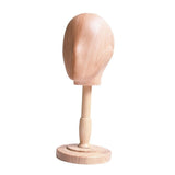 Maxbell Wooden Mannequin Head Stand for Hats Caps Salon Hairdressing Wig Head Holder