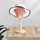 Maxbell Wooden Mannequin Head Stand for Hats Caps Salon Hairdressing Wig Head Holder