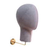 Maxbell Mannequin Head Wall Mount for Hats Caps Prop Rack Shop Wig Head Holder