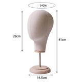 Maxbell Maxbell Mannequin Head Model Wig Hat Display Holder for Shopping Mall Styling Drying Beige