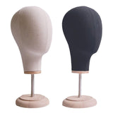 Maxbell Maxbell Mannequin Head Model Wig Hat Display Holder for Shopping Mall Styling Drying Beige