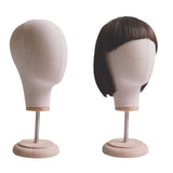 Maxbell Maxbell Mannequin Head Model Wig Hat Display Holder for Shopping Mall Styling Drying Beige