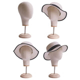 Maxbell Maxbell Mannequin Head Model Wig Hat Display Holder for Shopping Mall Styling Drying Beige