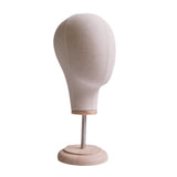 Maxbell Mannequin Head Model Wig Hat Display Holder for Shopping Mall Styling Drying Beige