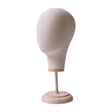 Maxbell Maxbell Mannequin Head Model Wig Hat Display Holder for Shopping Mall Styling Drying Beige