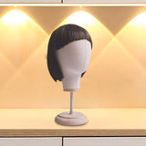 Maxbell Maxbell Mannequin Head Model Wig Hat Display Holder for Shopping Mall Styling Drying Beige