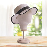 Maxbell Maxbell Mannequin Head Model Wig Hat Display Holder for Shopping Mall Styling Drying Beige