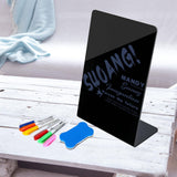 Maxbell Maxbell Mini Chalkboard Sign Erasable for Family Message Store Poster Display Bakery A5