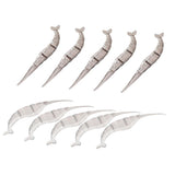 Maxbell Maxbell 10x Kitchen Tool Prawn Shell Removing Gadget Cooking Shrimp Sheller Deveiner Clear and Gray