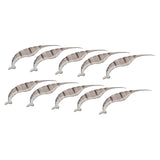 Maxbell Maxbell 10x Kitchen Tool Prawn Shell Removing Gadget Cooking Shrimp Sheller Deveiner Gray