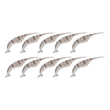 Maxbell Maxbell 10x Kitchen Tool Prawn Shell Removing Gadget Cooking Shrimp Sheller Deveiner Gray