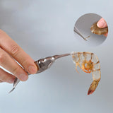 Maxbell Maxbell 10x Kitchen Tool Prawn Shell Removing Gadget Cooking Shrimp Sheller Deveiner Gray