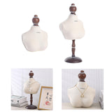 Maxbell Bust Necklace Display Stand Necklace Mannequin for Shelves Malls Shows without Stand