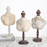 Maxbell Bust Necklace Display Stand Necklace Mannequin for Shelves Malls Shows with Stand