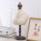 Maxbell Bust Necklace Display Stand Necklace Mannequin for Shelves Malls Shows with Stand