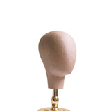 Maxbell Maxbell Mannequin Head Stand for Hats Caps Storage Display Headdress Wig Head Holder Golden