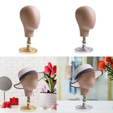 Maxbell Maxbell Mannequin Head Stand for Hats Caps Storage Display Headdress Wig Head Holder Golden