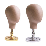 Maxbell Mannequin Head Stand for Hats Caps Storage Display Headdress Wig Head Holder Golden