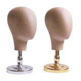 Maxbell Maxbell Mannequin Head Stand for Hats Caps Storage Display Headdress Wig Head Holder Golden