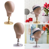 Maxbell Maxbell Mannequin Head Stand for Hats Caps Storage Display Headdress Wig Head Holder Golden