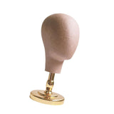 Maxbell Maxbell Mannequin Head Stand for Hats Caps Storage Display Headdress Wig Head Holder Golden