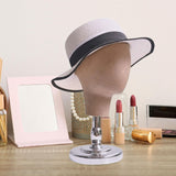 Maxbell Maxbell Mannequin Head Stand for Hats Caps Storage Display Headdress Wig Head Holder Argent