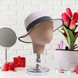 Maxbell Maxbell Mannequin Head Stand for Hats Caps Storage Display Headdress Wig Head Holder Argent