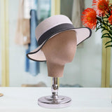 Maxbell Maxbell Mannequin Head Stand for Hats Caps Storage Display Headdress Wig Head Holder Argent