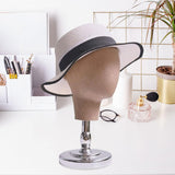 Maxbell Maxbell Mannequin Head Stand for Hats Caps Storage Display Headdress Wig Head Holder Argent