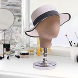 Maxbell Maxbell Mannequin Head Stand for Hats Caps Storage Display Headdress Wig Head Holder Argent