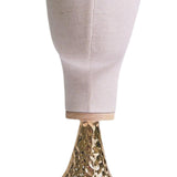 Maxbell 54cm Mannequin Head Model Hat Display Stand for Professional or Personal Use Gold Base