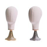 Maxbell 54cm Mannequin Head Model Hat Display Stand for Professional or Personal Use Gold Base