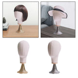 Maxbell 54cm Mannequin Head Model Hat Display Stand for Professional or Personal Use Gold Base