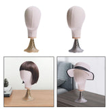 Maxbell 54cm Mannequin Head Model Hat Display Stand for Professional or Personal Use Gold Base