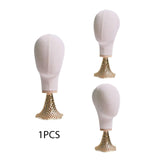 Maxbell 54cm Mannequin Head Model Hat Display Stand for Professional or Personal Use Gold Base