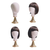 Maxbell 54cm Mannequin Head Model Hat Display Stand for Professional or Personal Use Gold Base