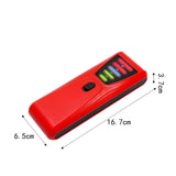 Maxbell EMF Meter Portable 5 LED Indicators for Outdoor Inspections Office Household Red