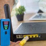 Maxbell EMF Meter Portable 5 LED Indicators for Outdoor Inspections Office Household Blue