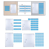 Maxbell Key Cabinet Lock Box Wall Mounted Storage Box Family Home Key Organizer Case 21.5x5.5x32.5cm24Tag