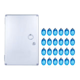Maxbell Key Cabinet Lock Box Wall Mounted Storage Box Family Home Key Organizer Case 21.5x5.5x32.5cm24Tag